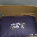 YnM Weighted Blanket,Heavy 100 Percent Oeko-Tex Certified Cotton Material(Dark Grey, 80''x87'' 30lbs), Two Persons(140~240lb) Sharing Use on Queen/King Bed | A Duvet Included