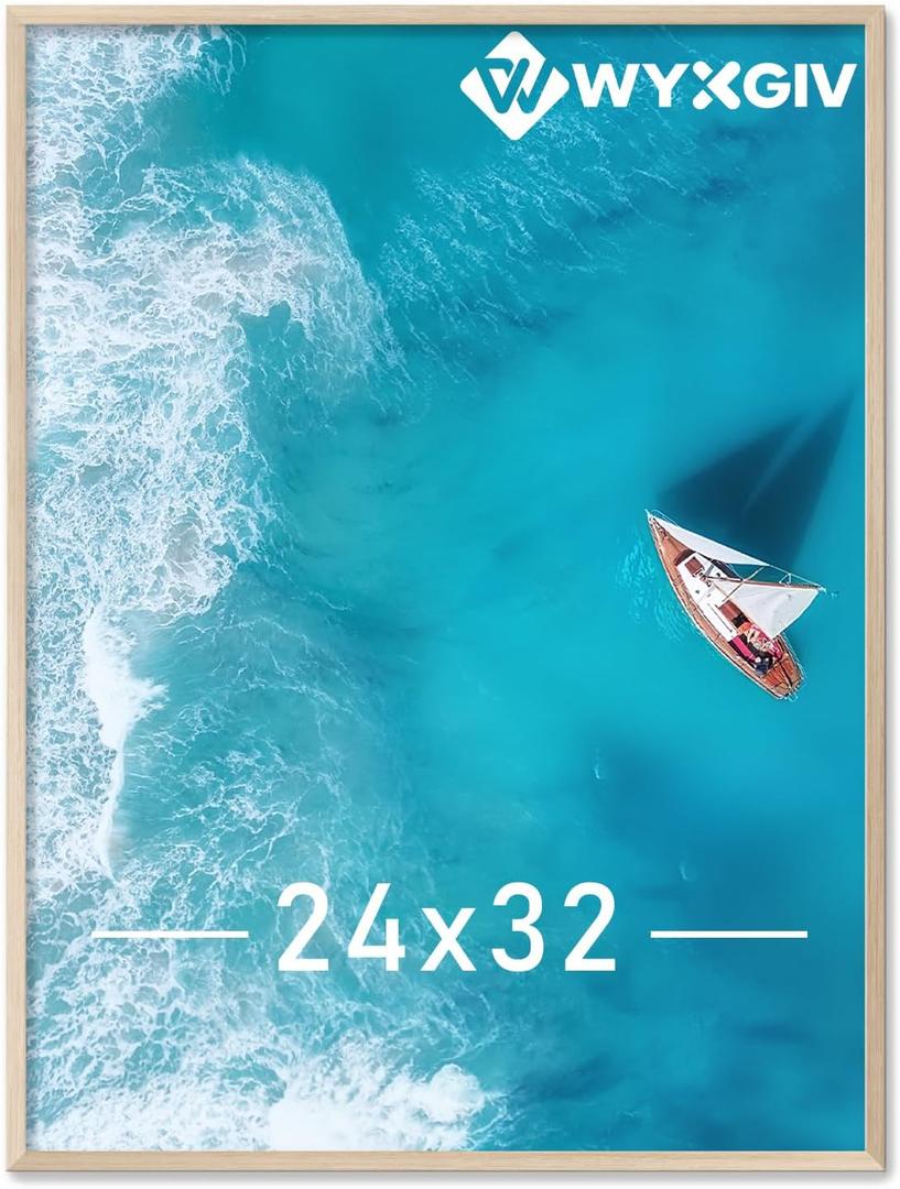 Natural 24x32 Picture Frame Lightweight yet Durable Frame Wall Hanging