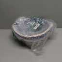 Hushee Easter Willow Gift Basket 11"7" Easter Wicker Bunny Baskets with Folding Handle Plaid Liners for Kids Toys Eggs Hunt Wood Bunny Bucket Decorations(Pink and White Plaid)