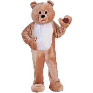 Plush Honey Bear Mascot Adult Sized Costumes Bear Outfit, Brown