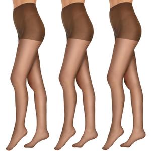 L'eggs Everyday Control Top Sheer Toe Pantyhose for All Day Comfort, 100% Nylon (B, Suntan)