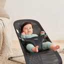 BabyBjrn Bouncer Bliss, Anthracite, Mesh | 2-in-1 Adjustable Baby Bouncer Seat and Toddler Chair, Newborn to Toddler (8-29 lbs), 4 positions, Lightweight & Portable