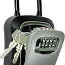Key Lock Box for Outside - Realtor Lockbox for House Keys Outdoor - Combination Key Hiders to Hide a Key Safe Storage