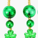 JOYIN s St. Patrick's Day Jumbo Bead Necklace, Green Shamrock Necklace for St. Patrick's Day Carnival Dress Up, Costume Party Accessories, Irish Day Decorations Favors