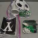 Soccer Party Decorations, Soccer Birthday Party Supplies-Serves ballons forks cups and balloons