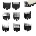 8pcs Guide Comb Set, Professional Hair Clipper Guards Cutting Guides Fits for Most Clippers (46 * 38mm),Clipper Combs Replacement for Increased Cutting Performanc