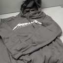 Metallica mens Metallica Classic Logo Unisex Pullover Hoodie (Medium, Charcoal)