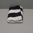 Black and White Outdoor Rug 35.4 x 59 Inches Striped Front Door Mat Front Porch Rug Hand-Woven Machine Washable Indoor/Outdoor Layered Door Mats for Entryway/Porch/Patio