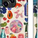 Case for iPhone 15 Pro,[Compatible with Magsafe] European Summer Collage Phone Case for Girl Women Boy Men,Scratch-Resistant Shockproof Case for iPhone 15 Pro