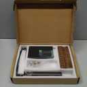 Flyrivergo Leather Creaser Machine, 140-932 Leather Edging and Creasing Machine Electric Edge Creasing Heat Iron Tool with 5PCS Tips, Wooden Receptacle Base