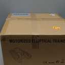 Under Desk Elliptical Machine, Ellipse Leg Exerciser as Seen on TV for Seniors with 12 Speeds, Mini Electric Seated Eclipse Exercise Training, Quiet & Portable Pedal Exerciser with Remote Control