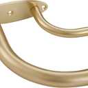 Room Darkening Wrap Around Double Curtain Rod Set, Extendable Metal Rod Set 1 Inches Front and 5/8 Inches for Window 28-48",Gold