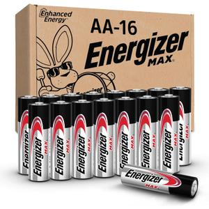 Energizer MAX AA Batteries (16 Pack), Double A Alkaline Batteries