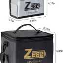 Zeee Lipo Bag Fireproof Battery Safe Bag Explosionproof Bag Lipo Battery Storage Guard Safe Pouch for Charge and Storage (2 Pack)