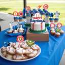 2 x 25 Pcs Baseball Cake Topper & Cupcake Toppers Baseball Birthday Decorations Sports Theme Party Decorations