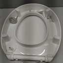 KOHLER 25876-0 Hyten 3" Height, Elevated Soft Close Round Toilet Seat, Contoured Seat with Grip-Tight Bumpers, Quick-Attach Hardware, White