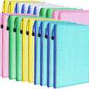 LEOBRO 20PCS Zipper Pouch, A4 Mesh Zipper Pouch Bags, Waterproof Bag, Mesh Bags for Classroom Organization, Toy Storage, School Supplies, Travel Essentials, File Jackets & File Pockets