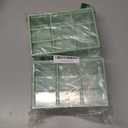 Wenqik 2 Pcs Mini Storage Drawers Teacher Toolbox Organizer with 9 Clear Drawers Small Plastic Desktop Teacher Desk Craft Organizer for Classroom Office 7" x 3. 9" x 4. 7"(Green)