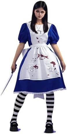 OSIAS Game Alice: Madness Returns Alice Cosplay Costume, S