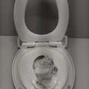 Jool Baby Quick Flip Toilet Seat with Built-in Potty & Splash Guard for Toddler Training, Slow Close (Elongated)