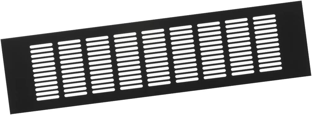 3x14'' Aluminum Louvered Ventilation Grille Air Vent - Bronze (Almost Black) Square Vent Cover Grille