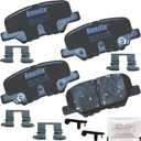 Bendix Priority1 CFC1679 Ceramic Rear Brake Pads for Mazda 3 2018-2014, 3 Sport 2016-2014, 6 2015-2014, Mitsubishi ASX 2015-2013, Outlander 2018-2014, Outlander Sport 2023-2013, RVR 2023-2013