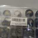 110-Piece Resin Sewing Buttons Set, 4-Hole Round Buttons, 15mm/20mm/25mm, 5 Colors for Blazers and Coats Brown/Black
