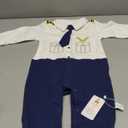 FANCYBABY Baby Pilot For Boys Girls Halloween Uniform Cosplay Romper Costume Outfit (6 to 9 Months, Long Sleeves)