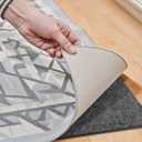 10x14 Ft Area Non Slip Rug Pad,1/8Thick Dual Surface Felt and Rubber Backing Carpet Pads, Non-Slip Rug Pads for All Floors, Hardwood Floors Protection,Keeps Carpets in Place Soft and Safe(3x4.25m)
