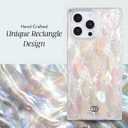 COCOMII Rectangle Case for iPhone 15, Compatible with MagSafe, Natural Real Mother of Pearl