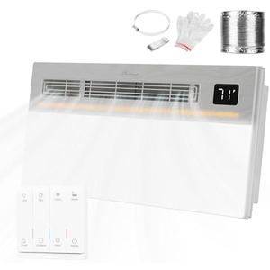Hawkrown 4 in 1 Bathroom Exhaust Fan with Light and Heater, 1800W 180 CFM 1.0 Sone Ceiling Fan Remote Control Heater, Ventilation for Home, Bath, Hotel