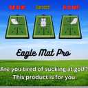Eagle Mat Pro Premium Grade Golf Swing Training mat Designed to Track Ball Impact and Swing Path for Accurate Feedback and Better Practice.