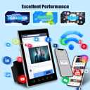2G+64G Android Double Din Car Stereo 9.5 inch Touch Screen Vertical Radio - Wireless Carplay & Android Auto/Bluetooth/EQ Audio/SWC/GPS Navigation/FM RDS