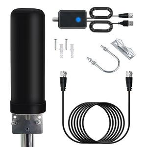 TV Antenna for Smart TV Indoor and Outdoor, Digital Indoor HD Antennas with Strong Magnetic Base, Easy Installation, Long Range Reception for Local Channels 4K 1080P, 33ft Long Cables