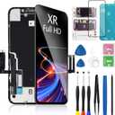 for iPhone XR Screen Replacement 6.1 Inch Black, MrR.OMW 3D Touch LCD FHD Display Digitizer Frame Assembly for A1984, A2105, A2106, A2108 with Repair Tools Kit (for XR (6.1 Inch))
