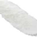 Ultra Soft Faux Fur Rug - 2x5 Feet 17 Colors Faux Sheepskin Fur Area Rug Shaggy Couch Cover Seat Cushion Furry Carpet Beside Rugs for Indoor Bedroom, Living Room Runner, Dorm Room (White)