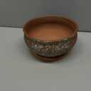 8 Inch Succulent Pot with Drainage and Saucer Glazed Terracotta Round Ceramic Succulent Planter Cactus Bonsai Plant Pot (Pink and Green)