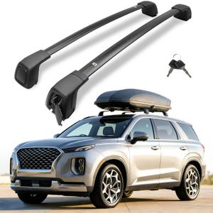 Snailfly Aluminum Roof Rack Cross Bars Fit for 2019-2025 Hyundai Palisade SE SEL XRT Limited Calligraphy with Flush Side Rails, Aerodynamic Rooftop Cargo Carrier Luggage with Anti-Theft Lock