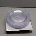 bUCLA 30PCS Clear Plastic Dinner Plates Disposable - 10.25" Heavy Duty Clear Plastic Plates for Party & Wedding