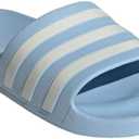 adidas Unisex Adilette Aqua Slide Sandal, Blue/ Zero Metallic/ Zero Metallic, 11 US men