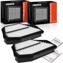 A-Premium 2-PC Engine Air Filter Compatible with Honda Accord 1994-1997 2.2L, Odyssey 1995-1998 & Acura CL 1997-1997 2.2L, CL 1998-1999 2.3L & Isuzu Oasis 1996-1999, Replace# 17220P0AA00, 5862022550