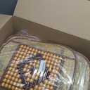 Wood Beaded Comfort Seat Cover with Cooling Ventilated Mesh Lumbar Back Brace Massage Support Cushion for Car Seat Chair (Beige)