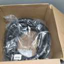 Pond Hose 2"ID × 10ft Black Corrugated Flexible Pump Tubing & 2 Clamps