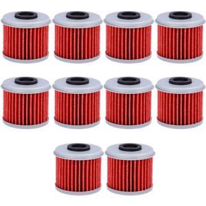 HF116 Oil Filter For ATV Honda TRX450R CRF250X CRF450X CRF250R CRF450R Motorcycle Replaces #15412-MEN-671 (Pack of 10)