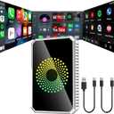 Autolinker Autolink pro Carplay 3in1 Car Play Wireless Adapter for Streaming Netflix/YouTube/TikTok,Plug & Play, Dual-Band WiFi,Easy Setup,Wireless Car Support USB Drive for iPhone 10+ and Android 13+