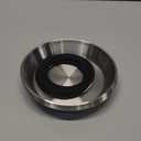 4-Pack Stainless Steel Cat Food Bowls, Shallow Whisker-Friendly Non-Slip Silicone Base Metal Dishes, Easy to Clean Indoor Water Flat Plates for Cat, Kitten, Small Dog (5.9")