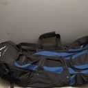 Soft-Sided Golf Travel Bags for Airlines with Wheels, Golf Club Travel Covers 900D Wear-Resistant Oxford, Waterproof, Universal Size (Black-Blue)