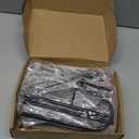 6 Pcs 24 Inch Shepherds Hook for Outdoor Adjustable Bird Feeder Pole Metal Steel Shepard Hooks for Hummingbird Stand Feeder Pole for Garden Plant, Lantern, Hanging Wedding Decor