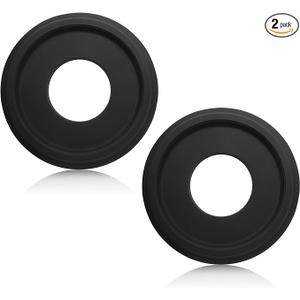 Litoexpe 2 Pcs Black Split Ceiling Medallion Ceiling Fan Light Covers, PU Ceiling Medallion for Ceiling Light Fixtures Ceiling Fans Chandeliers 10" OD x 3.8" ID Litoexpe 2 Pcs Black Split Ceiling Medallion Ceiling Fan Light Covers, PU Ceiling Medallion for Ceiling Light Fixtures Ceiling Fans Chandeliers 10" OD x 3.8" ID