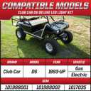 Golf Cart Headlight Taillight Kit, Club Car DS 12V LED Headlight Tail Light Kit, Club Car Headlight Taillight Kit for 1993-UP DS Gas and Electric, Golf Cart Street Legal light Kit with Wire Harness